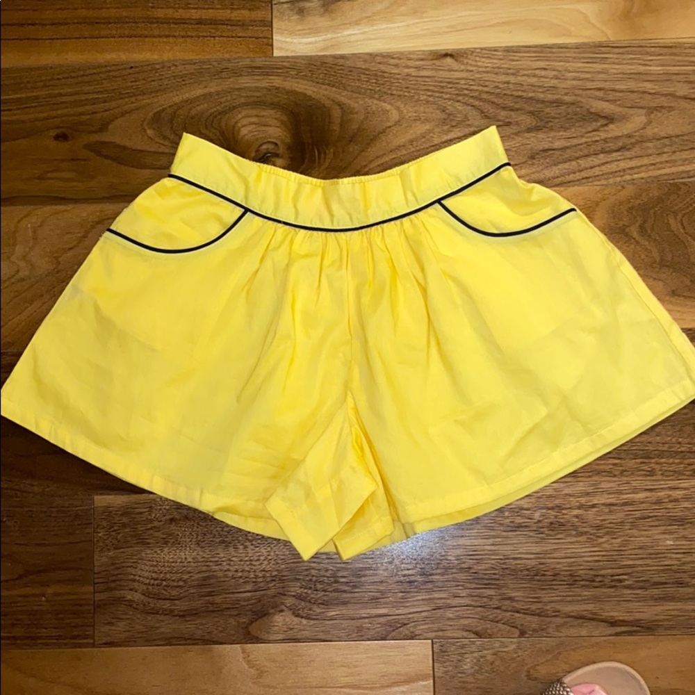 Janie and Jack size 10 yellow shorts